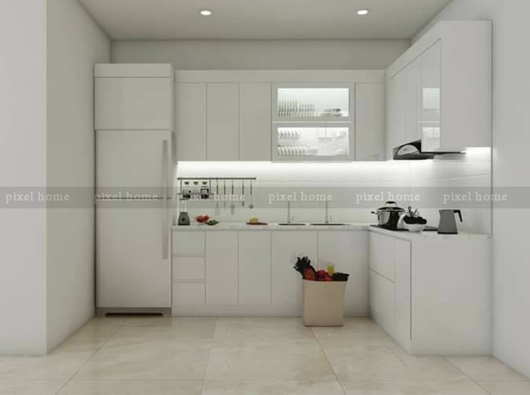 Tủ bếp gỗ MDF phủ Acrylic