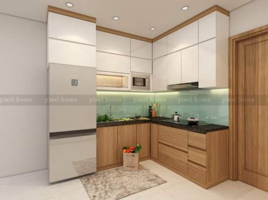 Tủ bếp gỗ MDf phủ Laminate