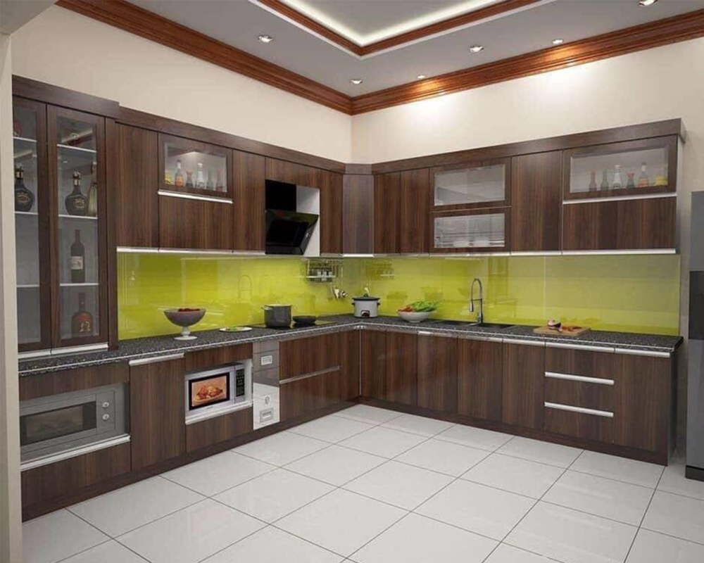 Tủ bếp gỗ MDF phủ Melamine