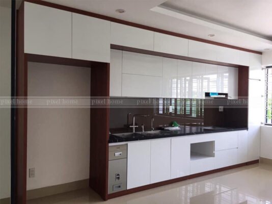 Tủ bếp MDF lõi xanh phủ Acrylic 5