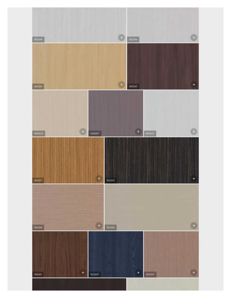 Tổng hợp mã màu đơn sắc Laminate An Cường