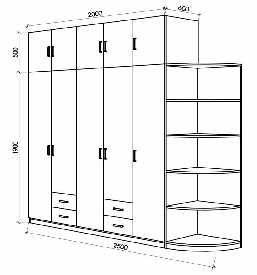 Kích thước tủ áo tiêu chuẩn