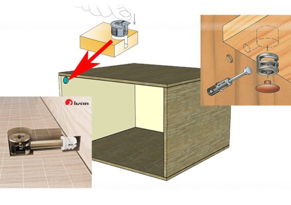 Ốc chốt cam gỗ