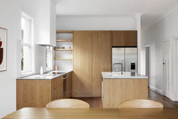 Nội thất phòng ăn ứng dụng gỗ plywood chịu nước