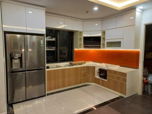 Tủ bếp nhựa Picomat cánh Acrylic