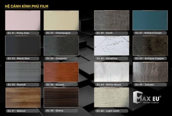 Một vài màu phủ trên cánh kính cường lực Maxeu