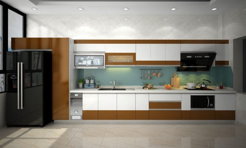 Tủ bếp gỗ MDF phủ Laminate