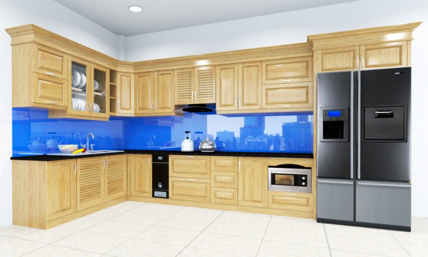 Tủ bếp gỗ Tần Bì cao cấp