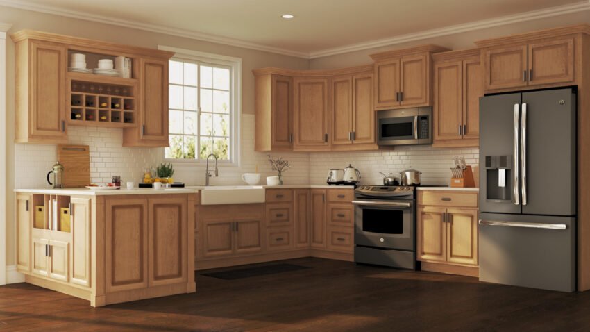 Tủ bếp gỗ sồi cao cấp nhất