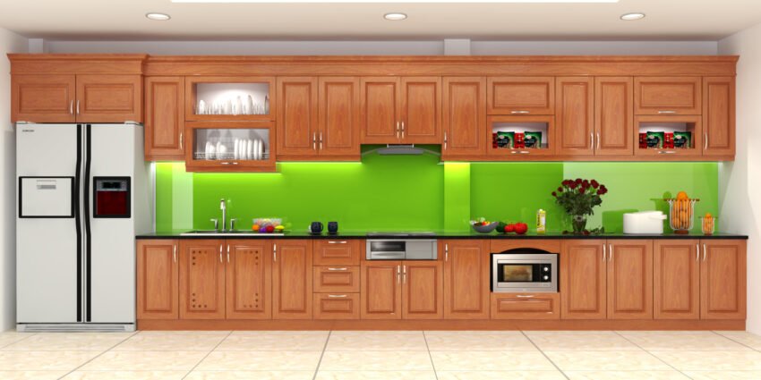 Tủ bếp gỗ xoan đào cao cấp