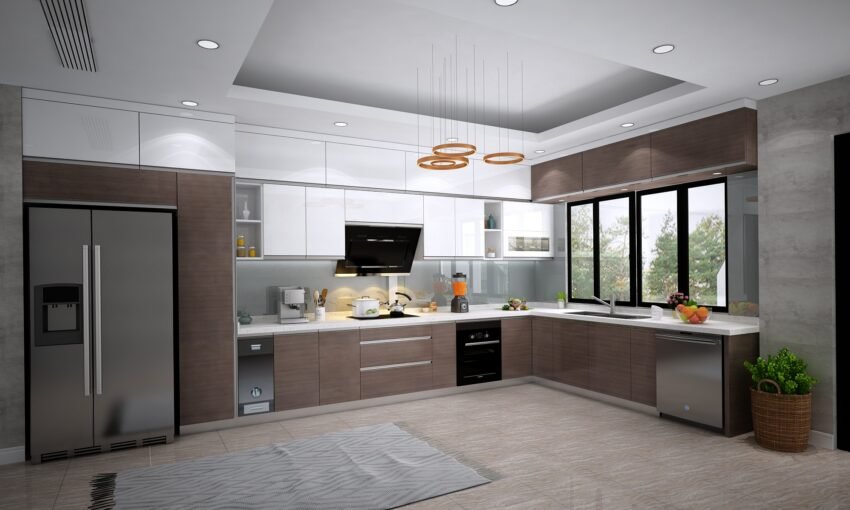 Tủ bếp gỗ MDF phủ Melamine