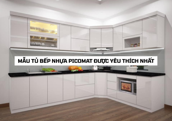 tủ bếp nhựa picomat